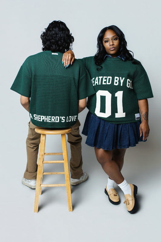 A SHEPHERD'S LOVE JERSEY - FOREST GREEN