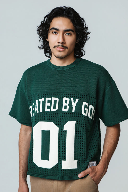 A SHEPHERD'S LOVE JERSEY - FOREST GREEN