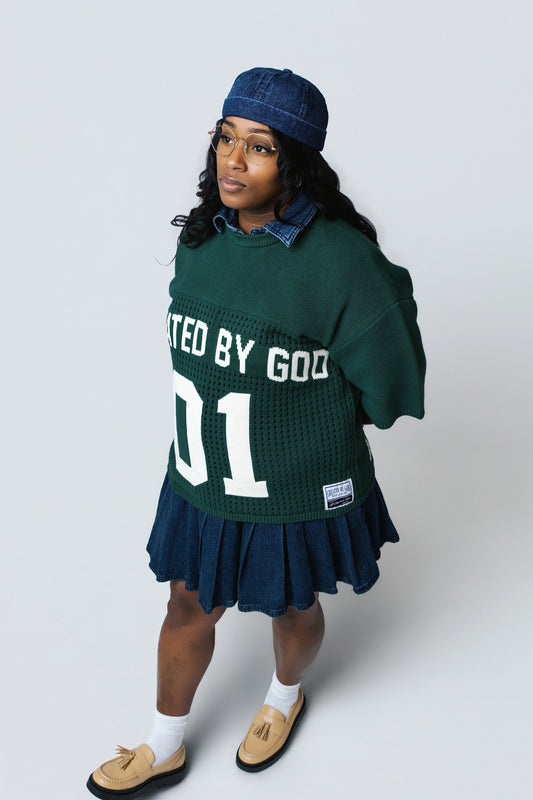 A SHEPHERD'S LOVE JERSEY - FOREST GREEN